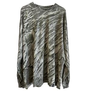 HUF Soho‎ Marble Wash Long Sleeve Tee – Hand-Dyed One-of-a-Kind NWT XL